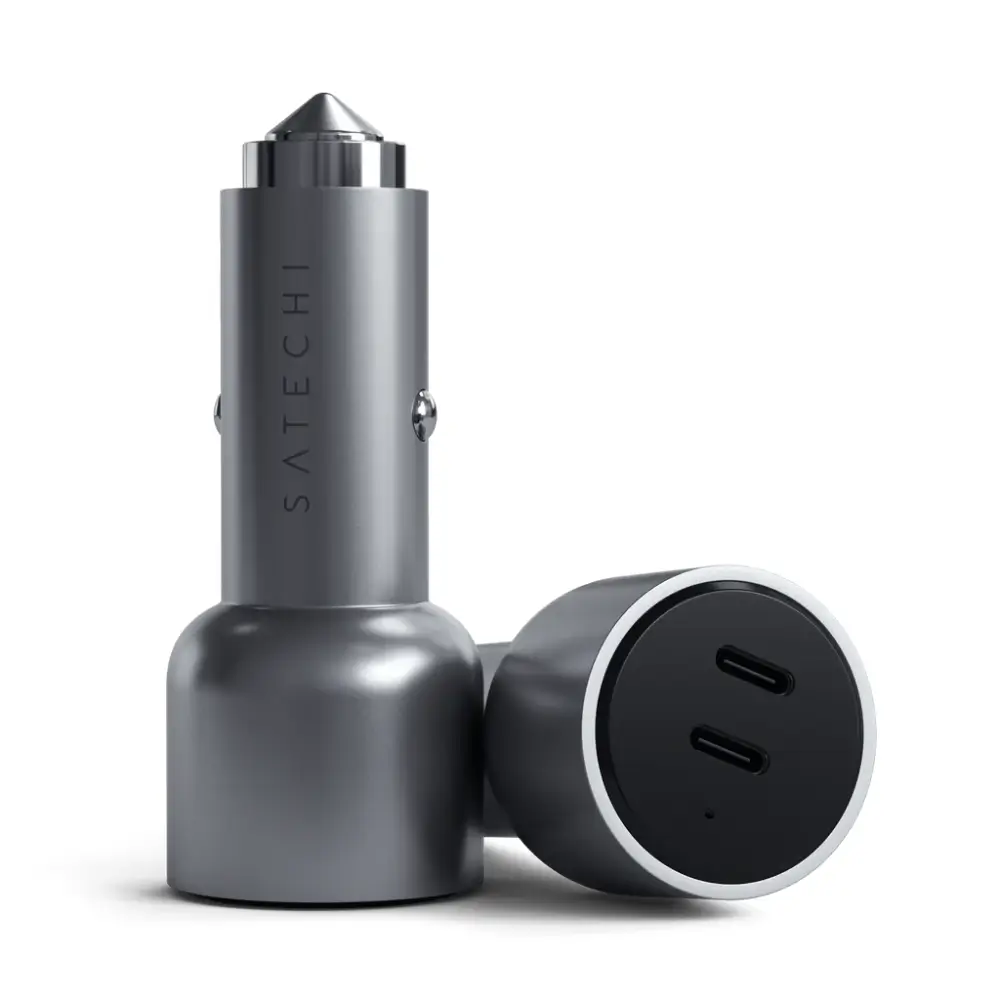Adaptador de carga para Auto Satechi 40W Doble USB-C - Gris Espacial - Image 5