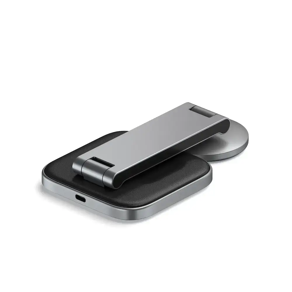 Base de carga inalambrico Satechi Qi2 con MagSafe 2 en 1 - Gris - Image 5