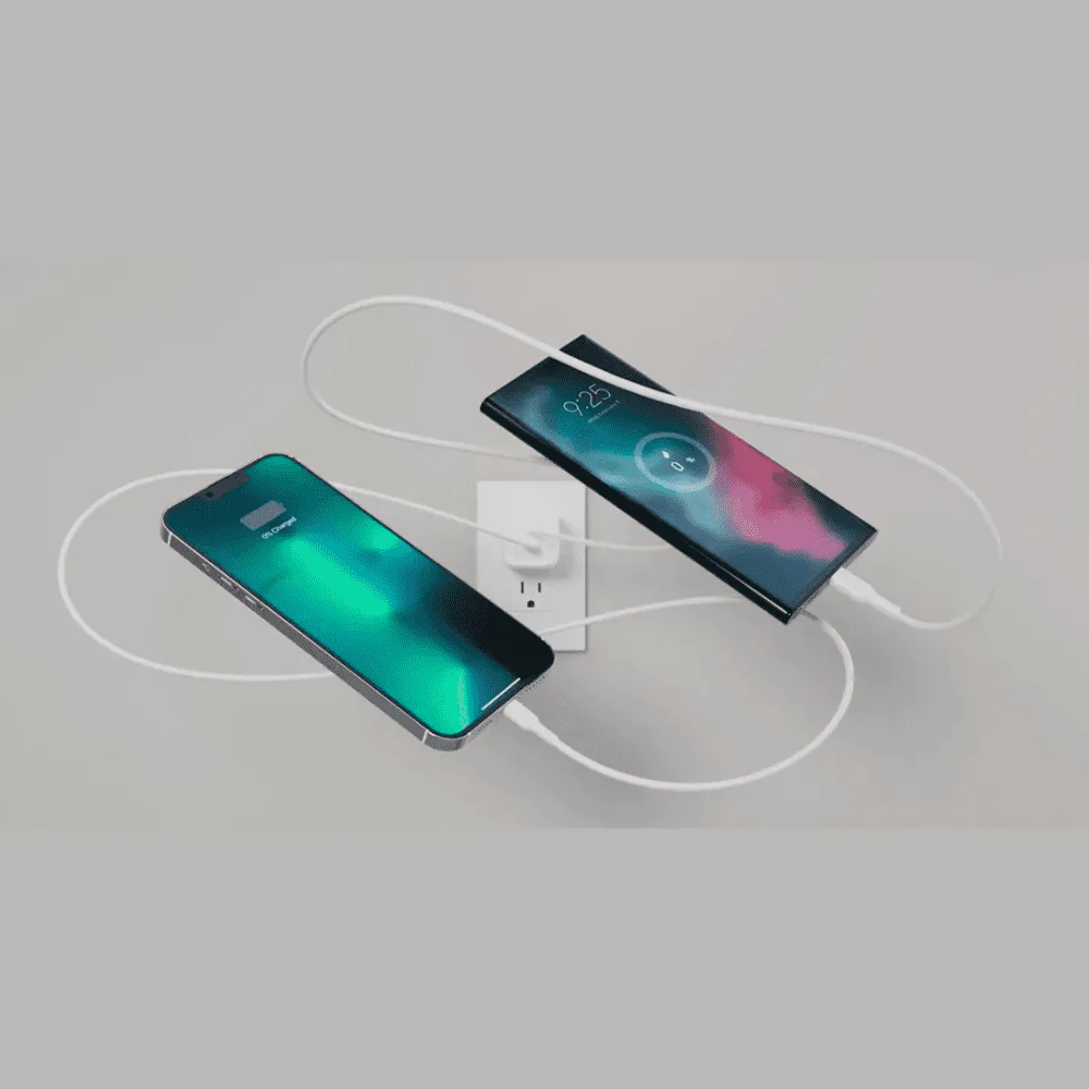 Cargador de Pared Inteligente Belkin Dual USB-C 45W - Blanco - Image 3