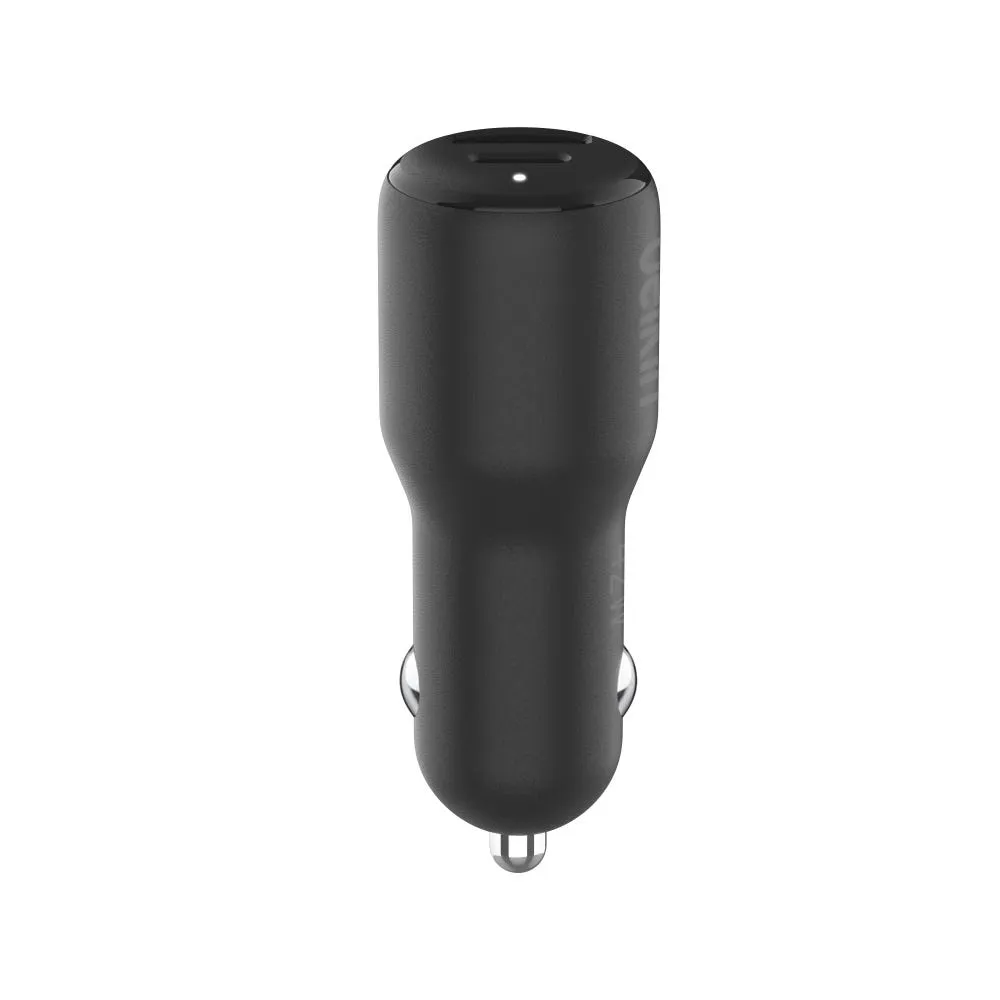 Cargador doble para carro Belkin 42W USB-C a USB-A - Negro - Image 3