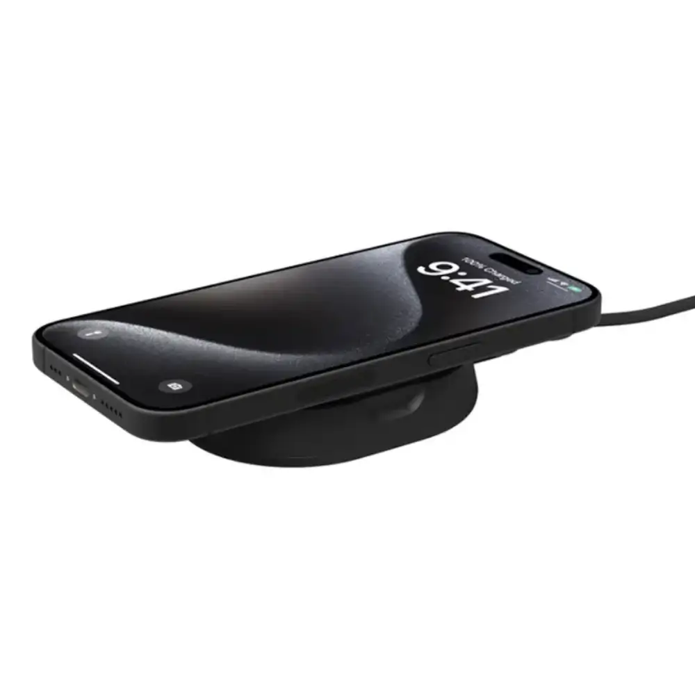 Soporte de carga inalámbrica magnetica convertible Belkin para iPhone con Qi2 15W - Negro - Image 3